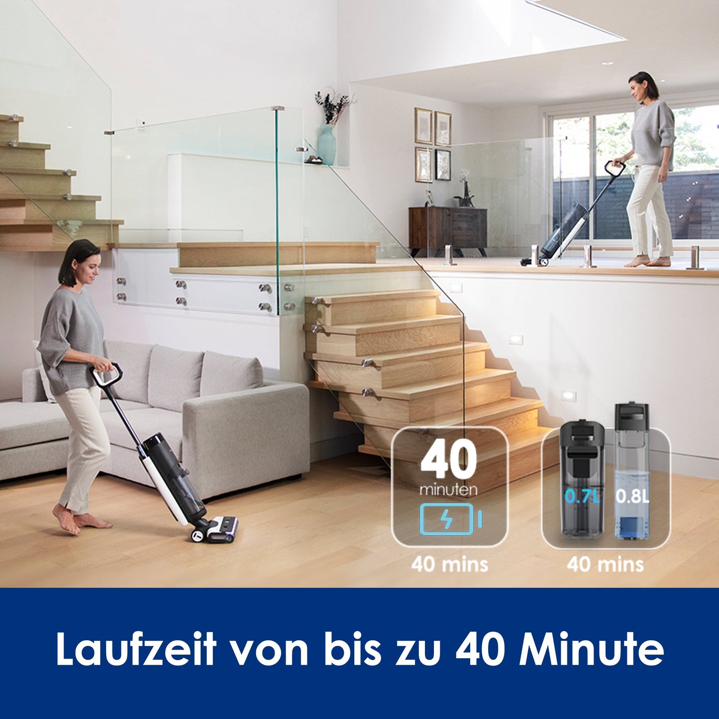 Tineco FLOOR ONE S7 FlashDry inteligentny odkurzacz do pracy na mokro i sucho