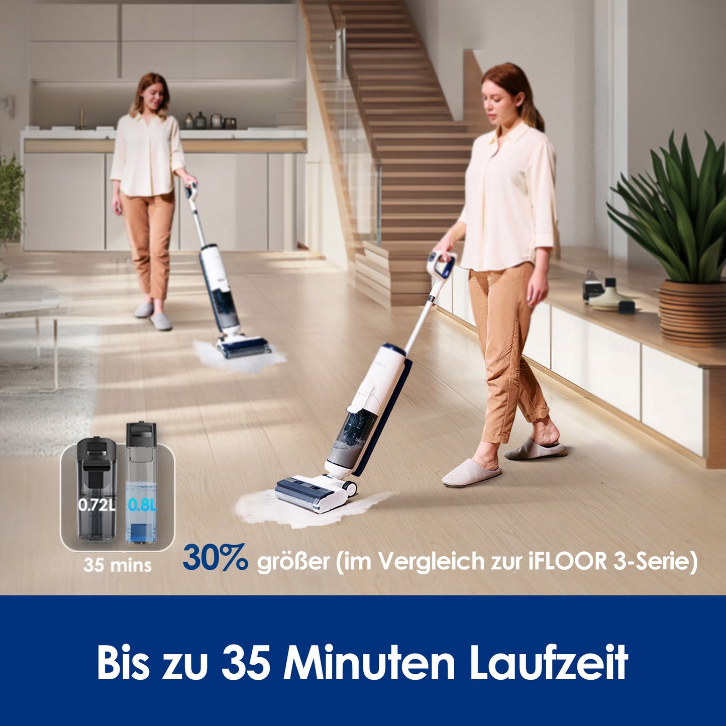 Odkurzacz do pracy na mokro i sucho Tineco iFLOOR 5 Breeze Complete